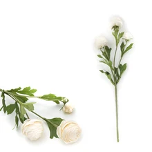 Искусственный цветок из шелка Ranunculus Asiaticus цветы маленький букет цветов домашние вечерние Весенние Свадебные искусственный цветок для декорирования
