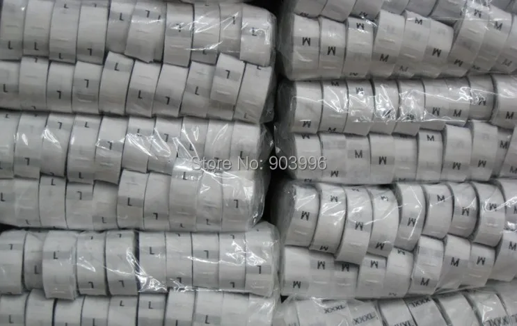

Free shipping woven cloth/GARMENT size lable,Wholesale woven SIZE LABEL for clothing white background black letters,1000pCS/LOT