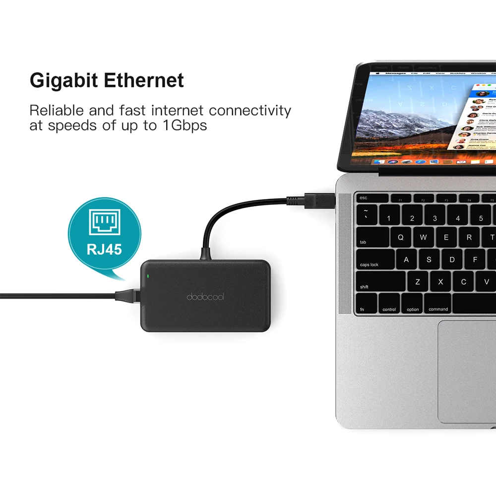 Usb-хаб dodocool type C-USB 3,0 концентратор HDMI RJ45 Thunderbolt 3 адаптер для MacBook Pro huawei P20/P20 Pro type-C USB C концентратор 3,0