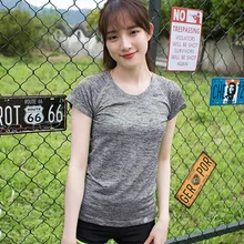 Женская летняя футболка для тренажерного зала, для использования в помещении, для тренировок, одежда для фитнеса, дышащая новая спортивная одежда для спортзала