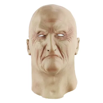 

Realistic Old Man Mask Latex Male Full Head Rubber Adult Halloween Party Masks Disguise Fancy Dress Masquerade Cosplay Props