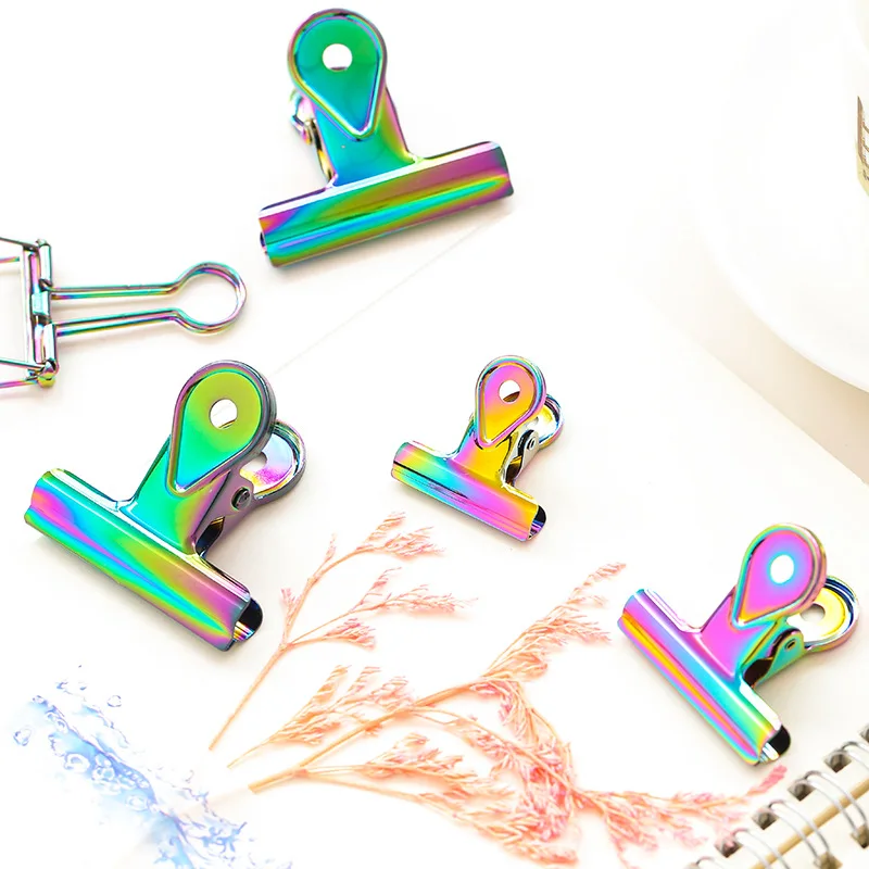 

Laser Color Cool Fashion Metal Clips DIY Bookmark Set 3pcs/lot