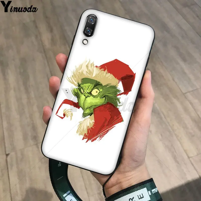 Yinuoda как зеленый ofMonster Grinch палантин чехол для телефона с рождественским рисунком для huawei P20Lite P10 плюс Mate10Lite Mate20 P20 Pro Honor10