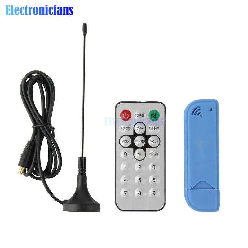 Мини адаптер для видеооборудования DVB T + DAB FM RTL2832U R820T2 цифровой USB 2 0 ТВ Поддержка SDR