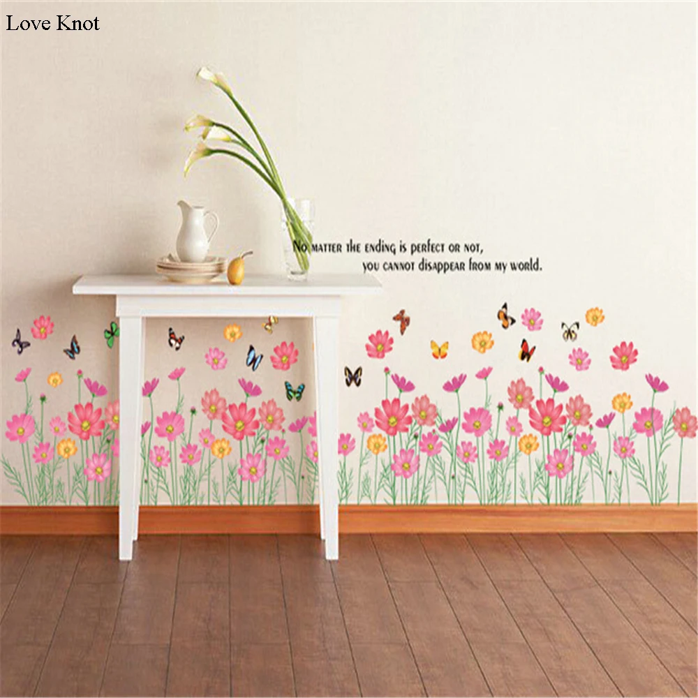 Home Decor For Kids | small floral foot line vinyl wall stickers for kids rooms Home Decor For Kids | small floral foot line vinyl wall stickers for kids rooms