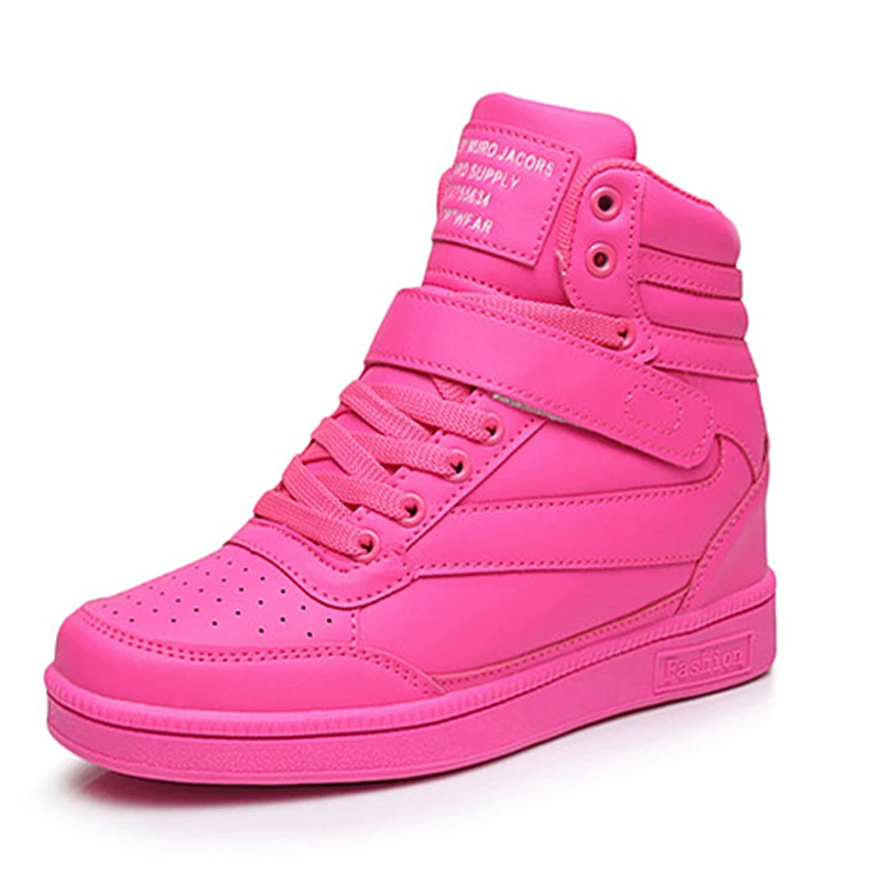 Женская осенне-зимняя новая удобная спортивная обувь; уличные водонепроницаемые кроссовки на плоской подошве для бега; цвет розовый, черный, белый; DP-319