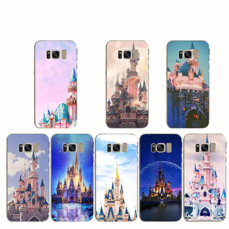 

Cinderella Castle Soft TPU Phone Cases for Samsung s6 s7 s8 s9 Note 9 Note 5 S8 plus S9 plus Note 8 Note4 S6 edge S7edge
