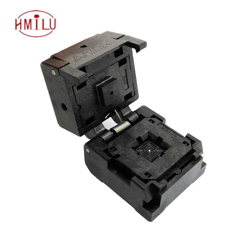 

QFN36 MLF36 Burn in Socket IC Test Socket IC550-0364-016-G Pitch 0.5mm Chip Size 6*6 Flash Adapter Clamshell Programming Socket