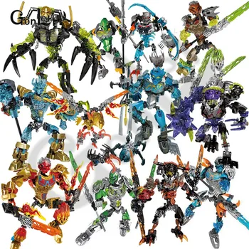 

NEW Bionicle Mask of Light Bionicle Lewa Jungle Keeper of the Grove Building Block Compatible with 71305 Toys