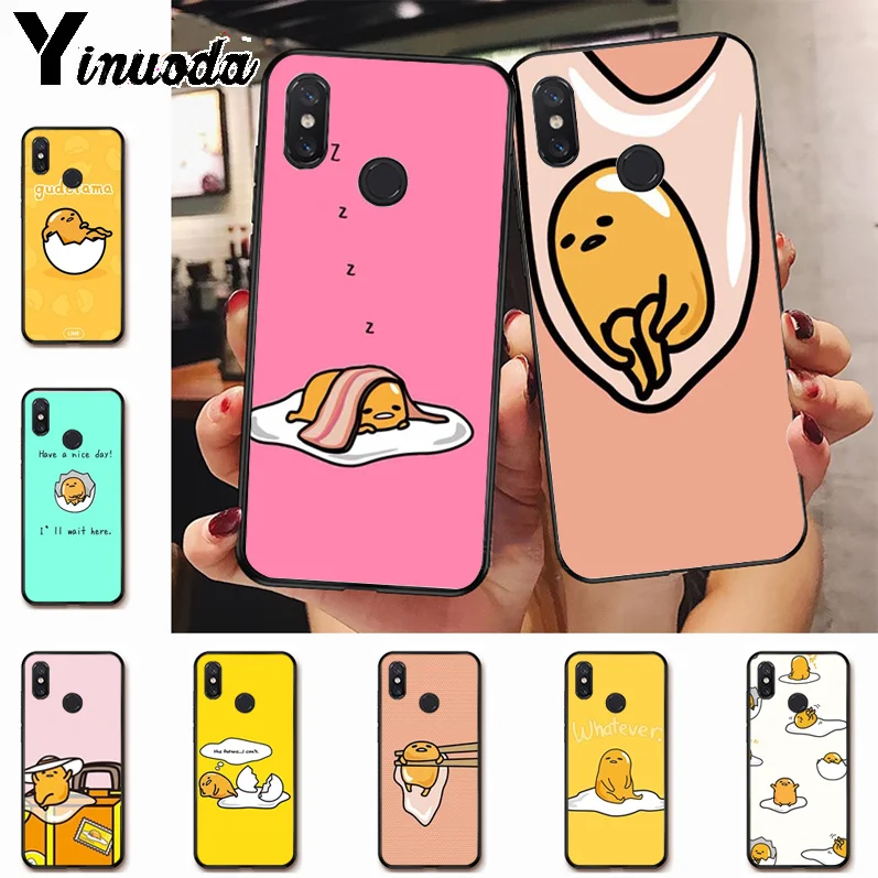 

Ynuoda gudetama LAZY EGGS Cute Phone Accessories Case for xiaomi mi 8se 6 note2 note3 redmi 5 plus note5 cover