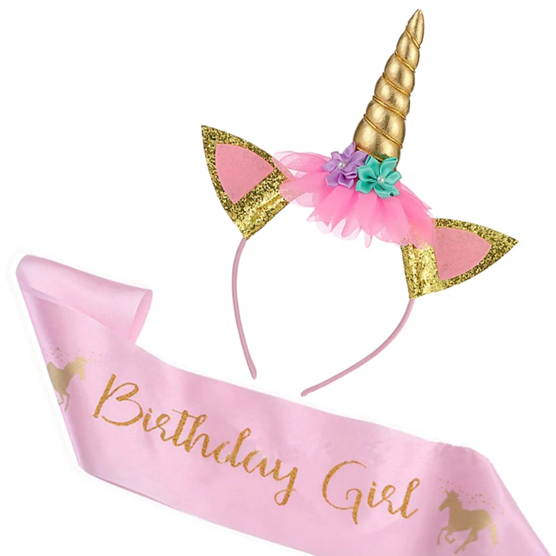 Baby Unicorn Headband With Satin Sash -Unicorn Fashion HTB1IyZfNYvpK1RjSZPiq6zmwXXau