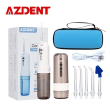 Cordless Oral Water Irrigator with Travel Bag Portable Water Dental Flosser USB Rechargeable 4 Modes Nose Clean 200ML 5 Jet Tip