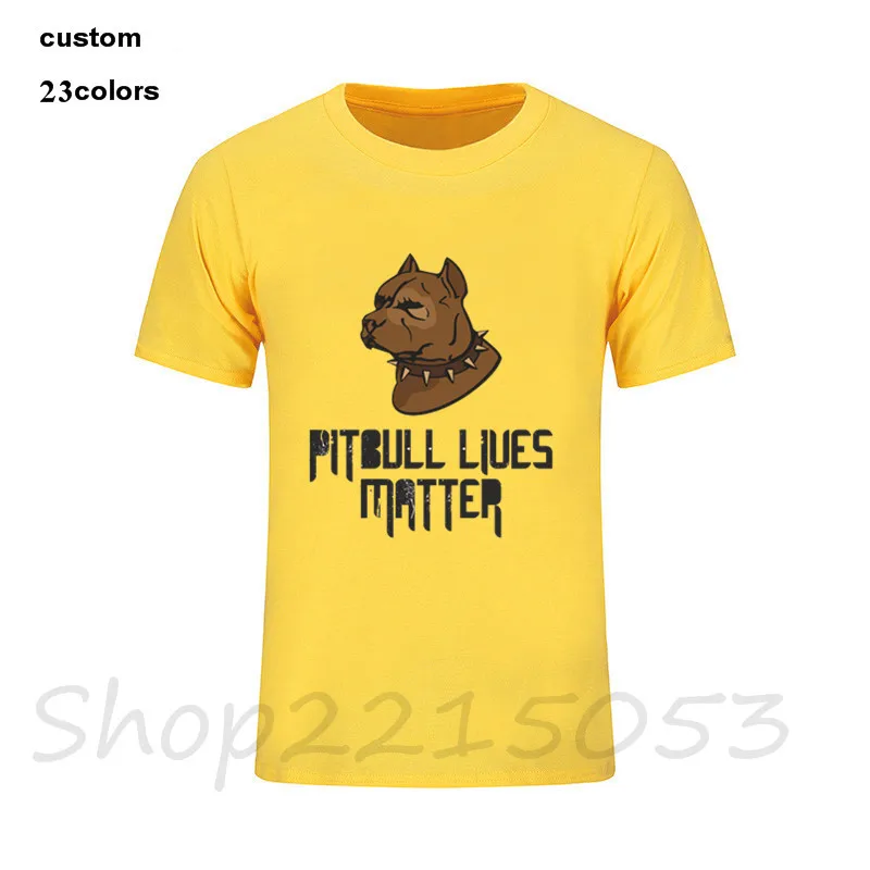 2018 модные футболки Pitbull Lives Matter Design Art Gift для любителей собак мужские helloveen camiseta