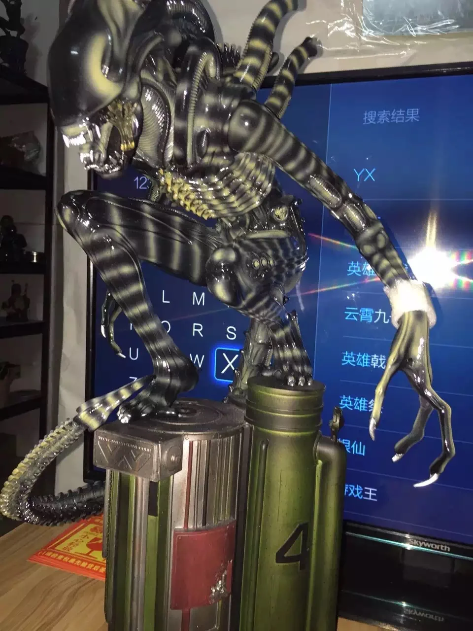 Горячая Распродажа 1:4 масштаб Alien vs Predator 60 см Войлок приседает как AVP инопланетный воин ручной модели предметы мебели