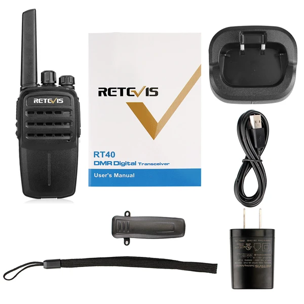 RETEVIS RT40 DMR цифровая рация PMR446/FRS PMR 446MHz радио Comunicador 0,5 W VOX двухсторонний радиоприемопередатчик