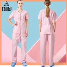 Высококачественная летняя медицинская хирургическая Униформа доктор униформа медсестры Стоматологическая ветеринарная больница салон красоты спа дышащая одежда