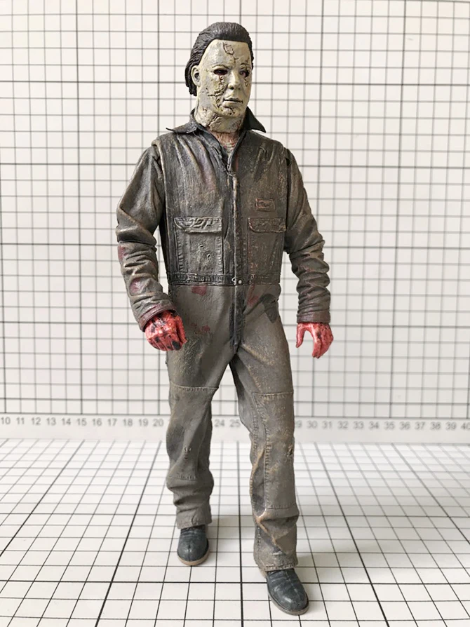 

Original Garage Kit 20cm Horror: Halloween - Michael Myers Bloody Killer Joints Doll Action Figure Collectible Model Loose Toy