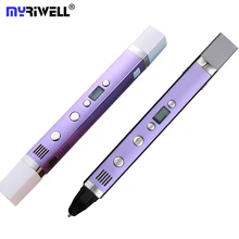 Myriwell USB мощная 3D Ручка для творчества, умная ручка для рисования, печать 3D ручек, Детская креативная обучающая игрушка, инновационная ручка, ручка для рисования, 3D модель