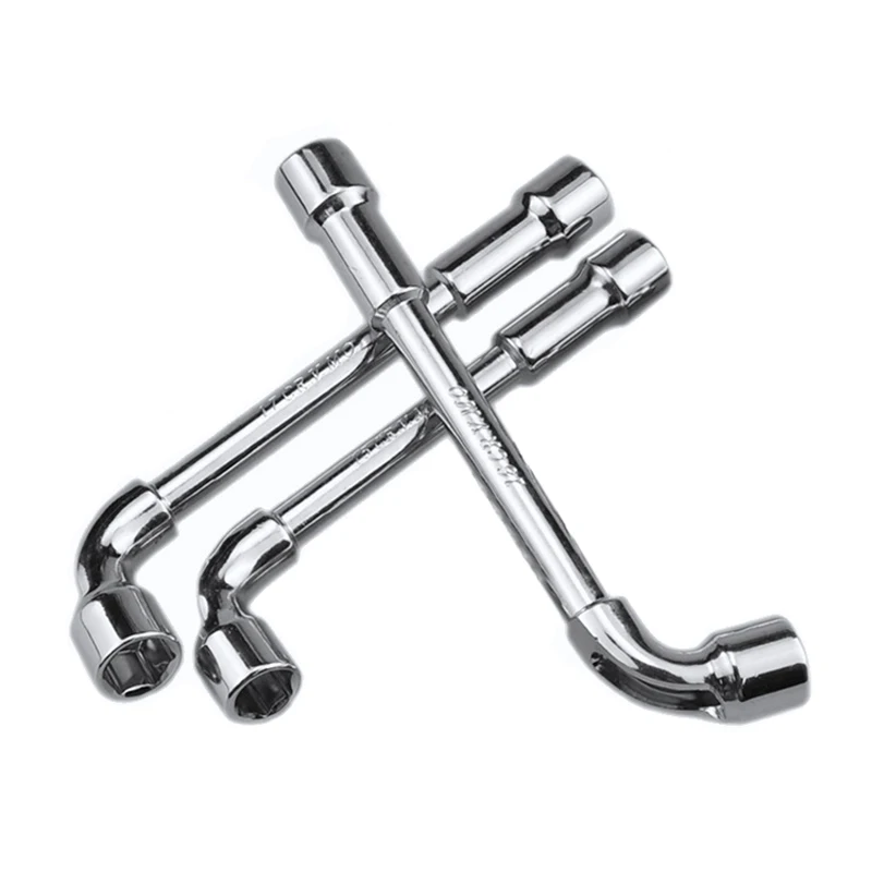 

1pcs 6mm 7mm 8mm Wrench L Type Pipe Type Perforation Elbow Wrench Double Head Outer Hexagon Sleeves Wrench for Car Repair Tool