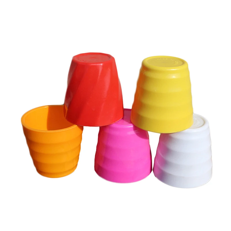 

Flower Pots pot trays,Plastic Pots,Creative Small Round Pots for Succulent plants random color