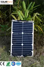 Solarparts 2PCS 18W flexible solar panel module 125 125mm solar cell solar system 12V chargeable battery