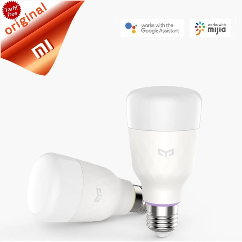 

Original Xiaomi Yeelight Smart LED Bulb 10W E27 Colorful 800 Lumens Lemon Smart Lamp WhiteRGB For Mi Home App Remote Control