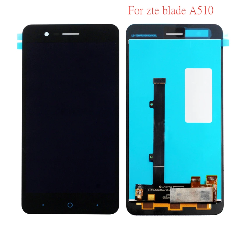 

For ZTE A510 Black New 100% Test 5.0" Monolithic LCD Display + Touch Screen Digitizer Component + Touch Flat Panel Display