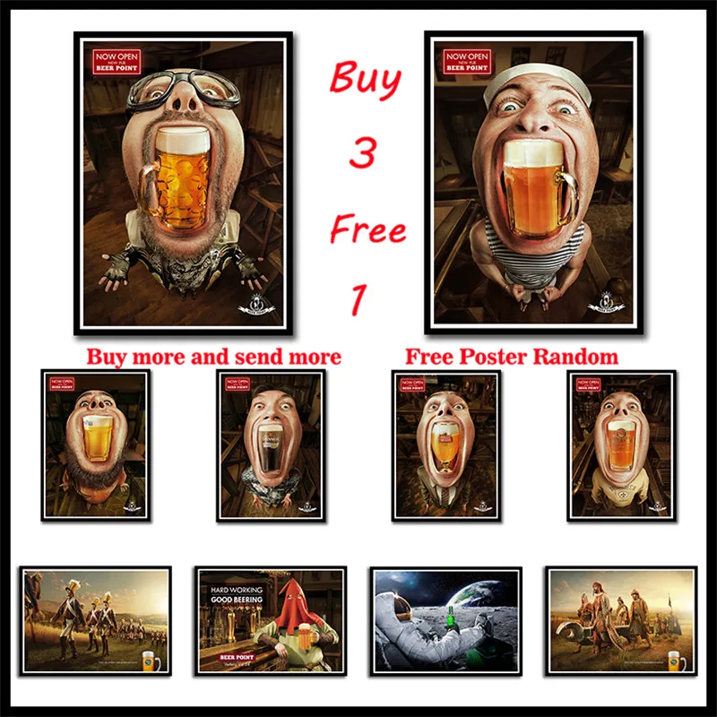 

Wall Art HD Printed White Coated Paper Posters Painting Beers Poster Wall Pictures For Home Room Frameless