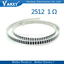 50 шт. 2512 SMD резистор 5% 1 ohm 1 ватт) 1R