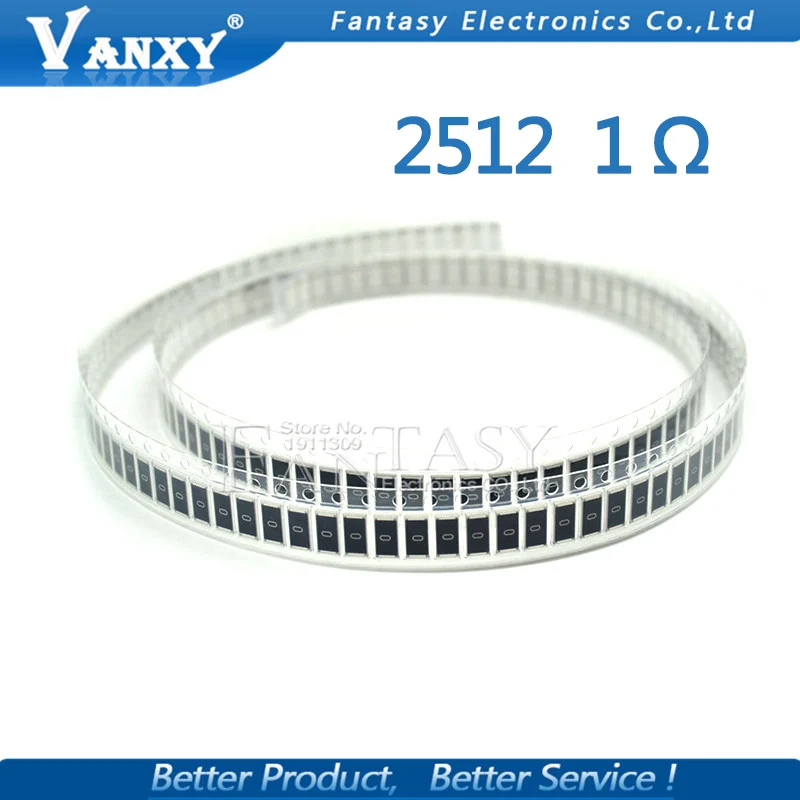 50 шт. 2512 SMD резистор 5% 1 ohm ватт) 1R|1 1w|1 ohmsmd resistor |