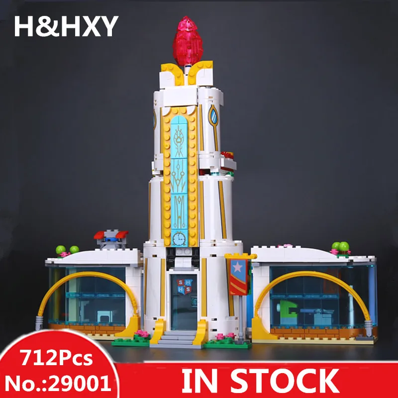 

H&HXY 29001 712Pcs Girl Series The Super Hero High School Children Educational Building Blocks Brick Toys LEPIN Model Gift 41232