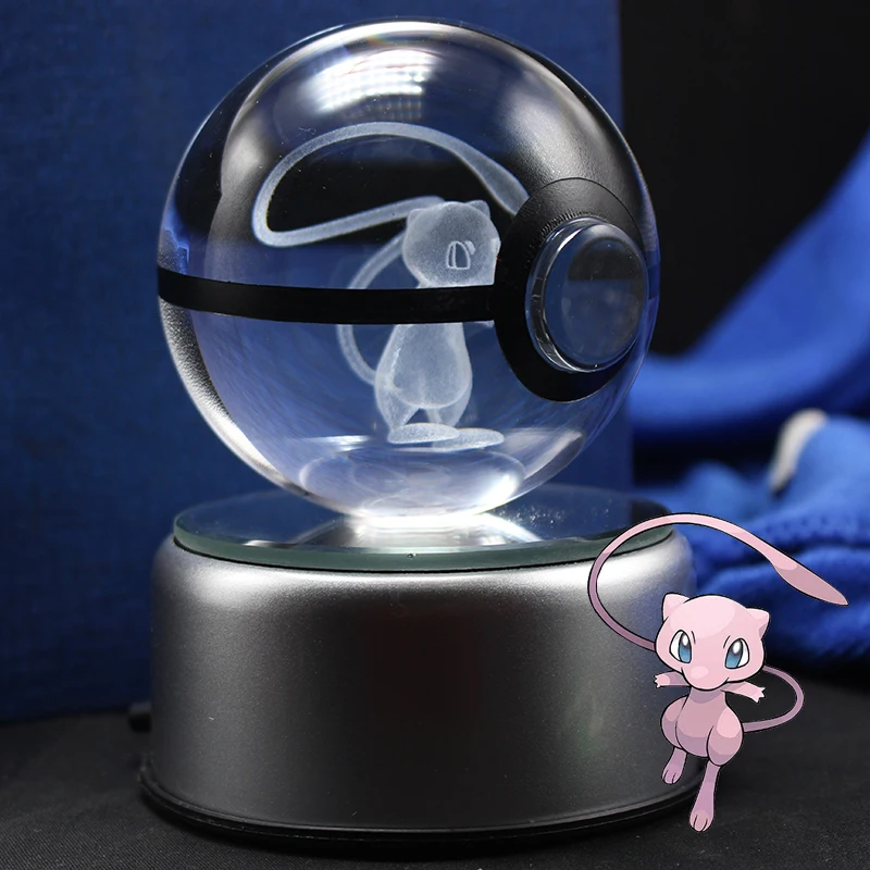 Pokemon Ball Figures Toys Pocket Ball Anime Model MEW Figures Toy LED Lighting Pokemon Go Kids Best Gift