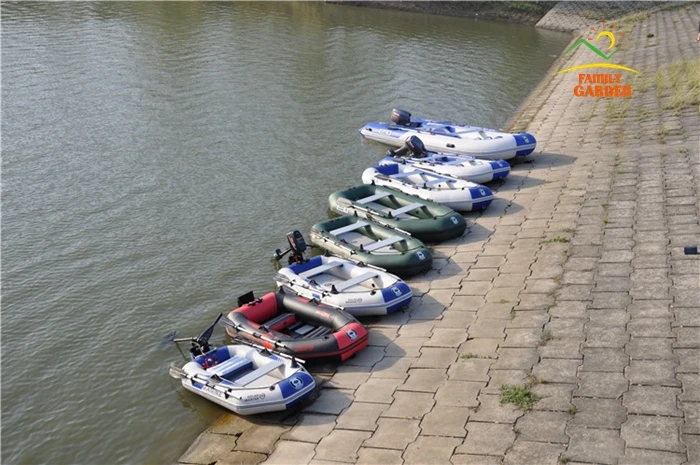 Cheap 2.6M Four Person Air Deck Floor High Pressure Drop Stitch Mattress Inflatable Kayak Boat Fishing Raft With Multi Air Chambers 15