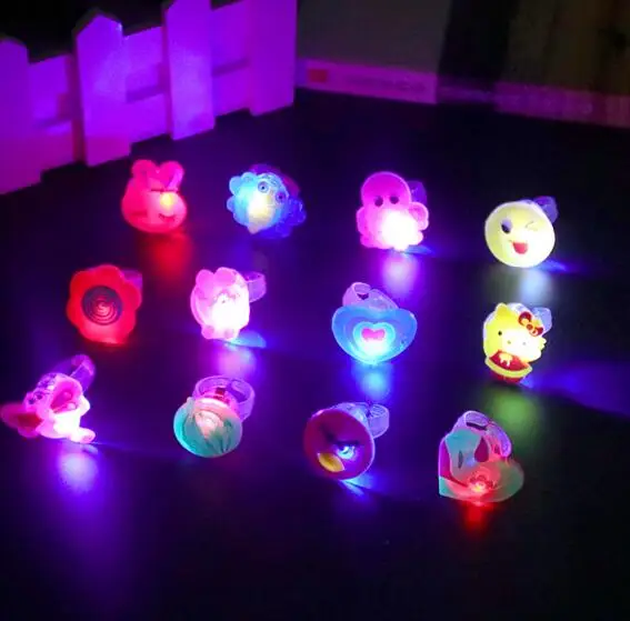 1pcs Luminous rings new children's toys flash gifts LED cartoon lights glow toys for kids playing in night or cosplay party 1pcs Luminous rings new children's toys flash gifts LED cartoon lights glow toys for kids playing in night or cosplay party