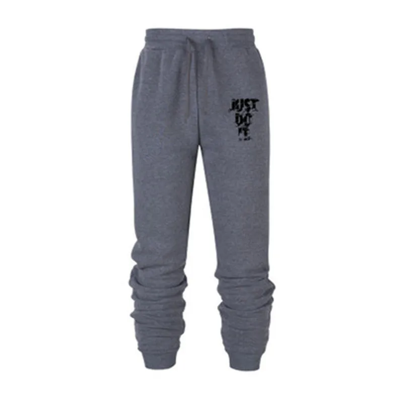 Men Letter 3d Print Hip Hop Fleece Hoodies Pants Drawstring Slim Male Brand Casual Sweatpants Blended Cotton Long Trousers