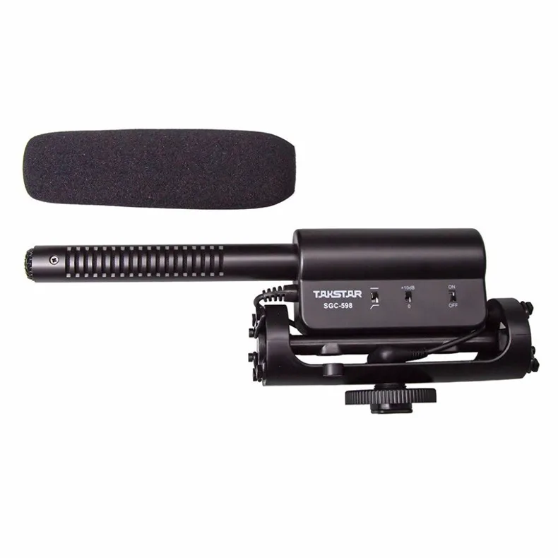 Takstar SGC-598 конденсаторный видео Запись микрофон для Nikon Canon sony DSLR камера, фотография интервью микрофон пистолет микрофон