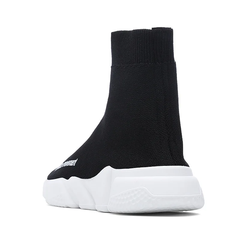 Light High Top New Breathable Flying Socks Shoes Man Women Sports Stretch Sport Sneakers Flat Running Shoes For Men Sneaker Shoe