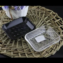 Необычный, прозрачный/черный акриловый отель акриловая мыльница душевой поднос аксессуары для ванной комнаты F20173910