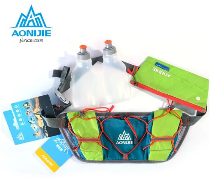 AONIJIE Women Men Multifunction Sport Waist Bag Outdoor Marathon Running Money Phone Pack Hydration Belts Bottle Holder