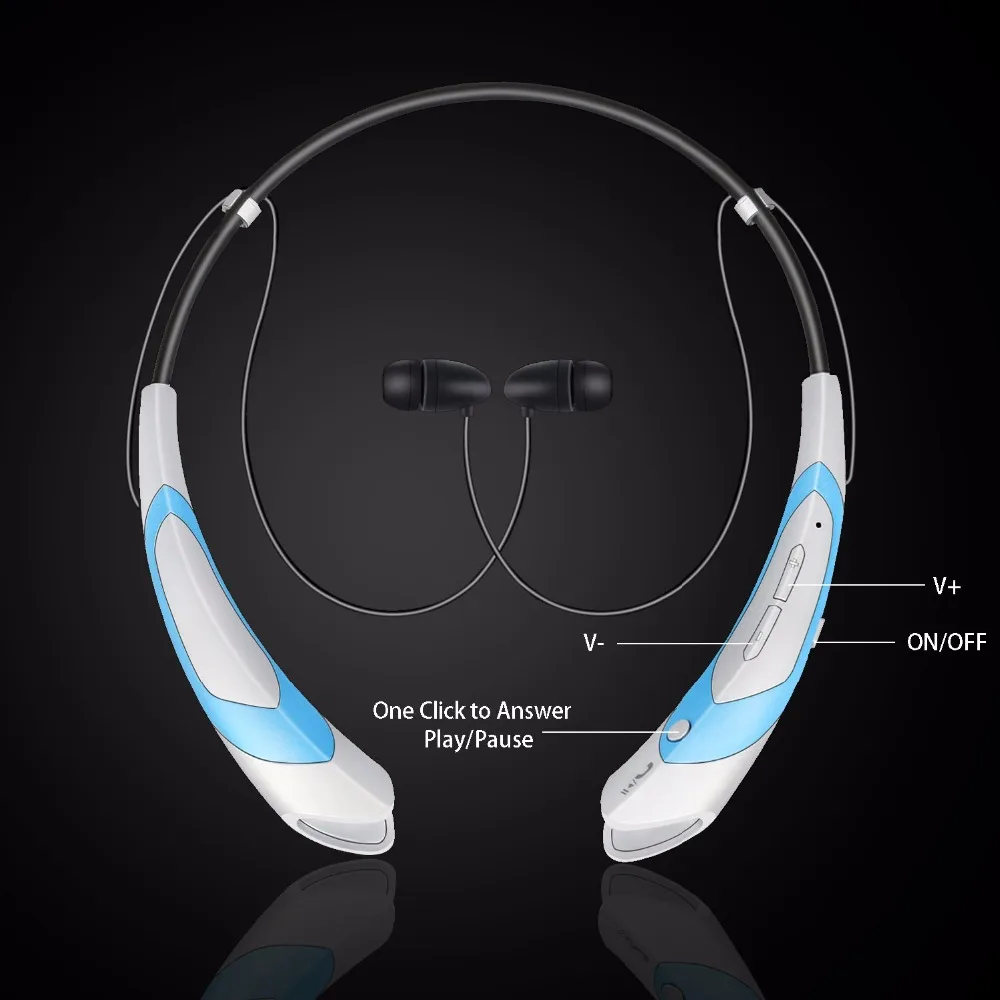 Беспроводные bluetooth наушники Бег HBS760 3D стерео V4.1 шейным Стиль для всех