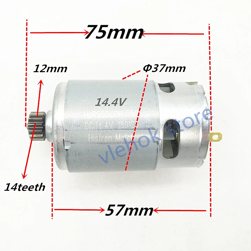 14 Teeth 14.4V Motor Replace For BOSCH GSR14.4-2 Cordless Drill Driver Batt-Oper Screwdriver electrical Power tools 14 Teeth 14.4V Motor Replace For BOSCH GSR14.4-2 Cordless Drill Driver Batt-Oper Screwdriver electrical Power tools