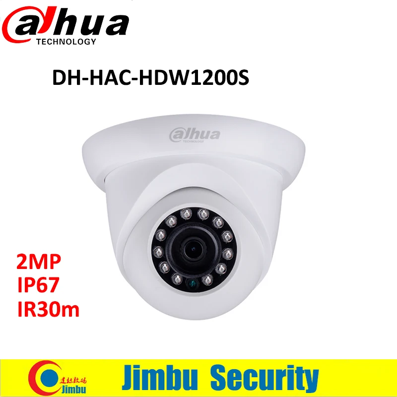 

DAHUA HDCVI DOME IR 30M camera 2MP HAC-HDW1200S 1/2.7" CMOS 1080P cctv security mini camera waterproof IP67 DH-HAC-HDW1200S