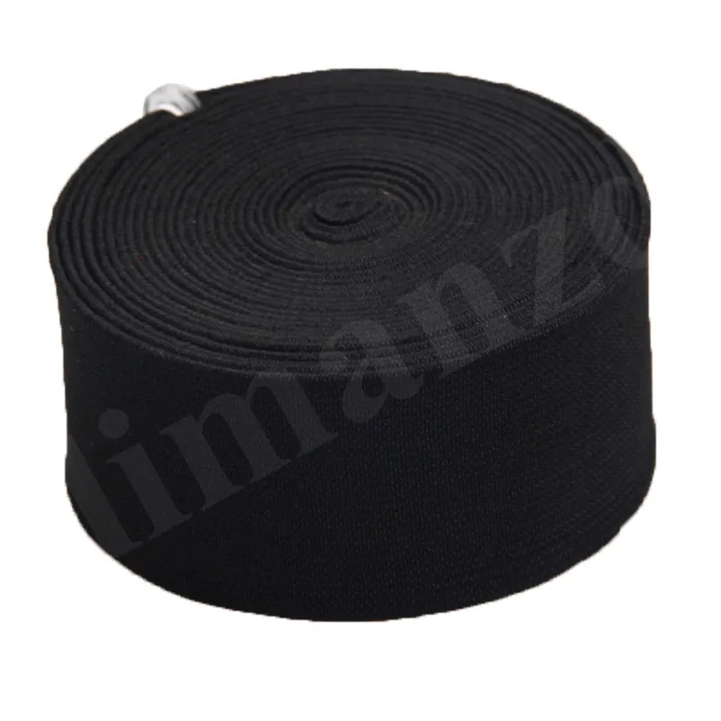 60/64/76mm black woven elastic band webbing for salein bing from