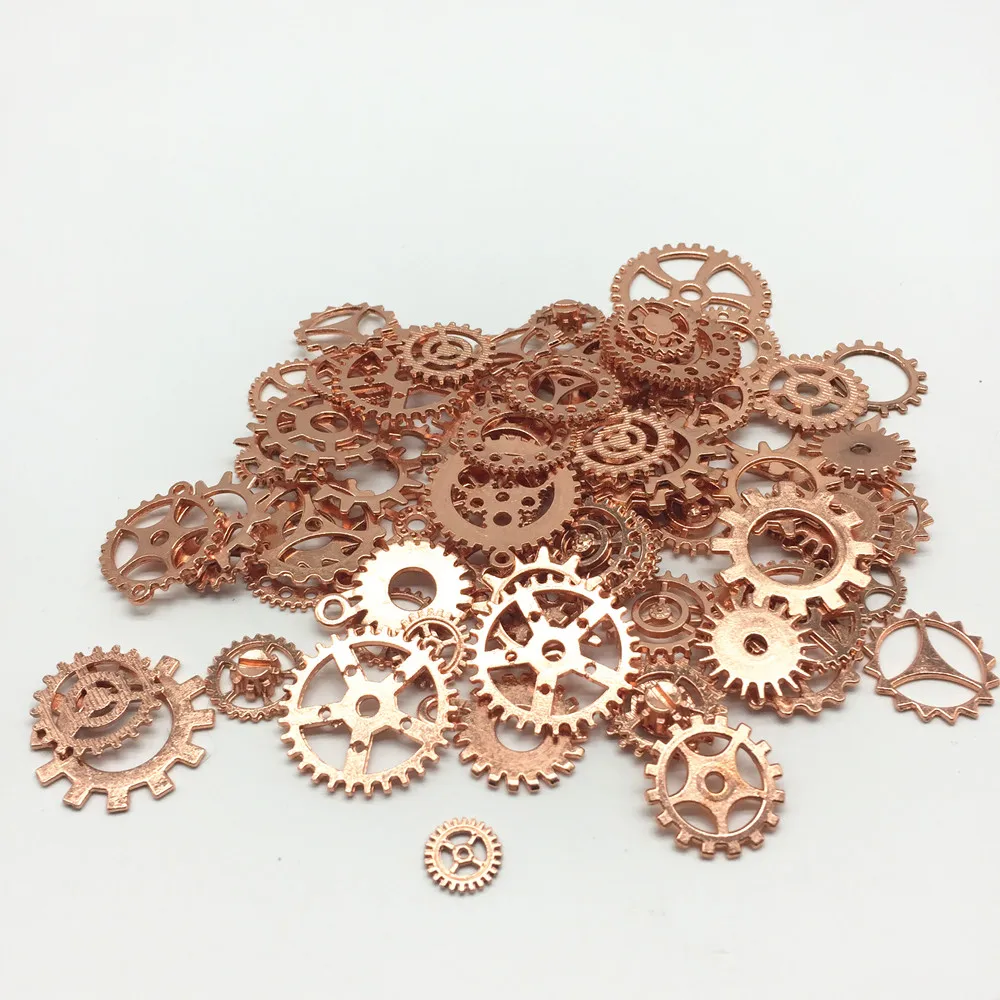 

100g Metal Alloy Mixed Cogs Wheel Gears Steampunk Charms For Pendants Embellishments DIY Jewelry Making