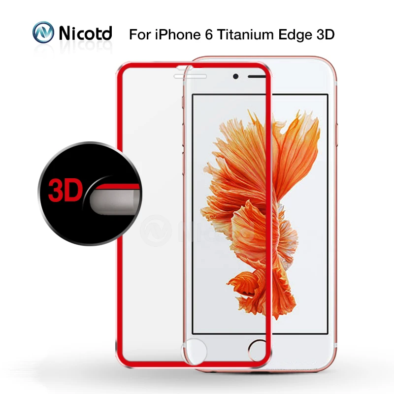9H 3D voll Gebogen Gehärtetem Glas Für iPhone 7 7 Plus Titan Schutz Film volle abdeckung Screen Pro