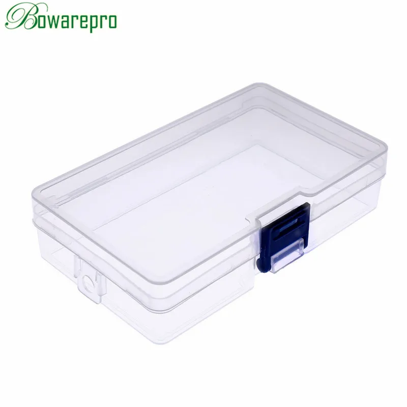 

New Transparent Plastic Storage Box for Cosmetics Jewelry Collection Cassette Cover Case Home Organization 14.5cm*8.5cm*3.5cm