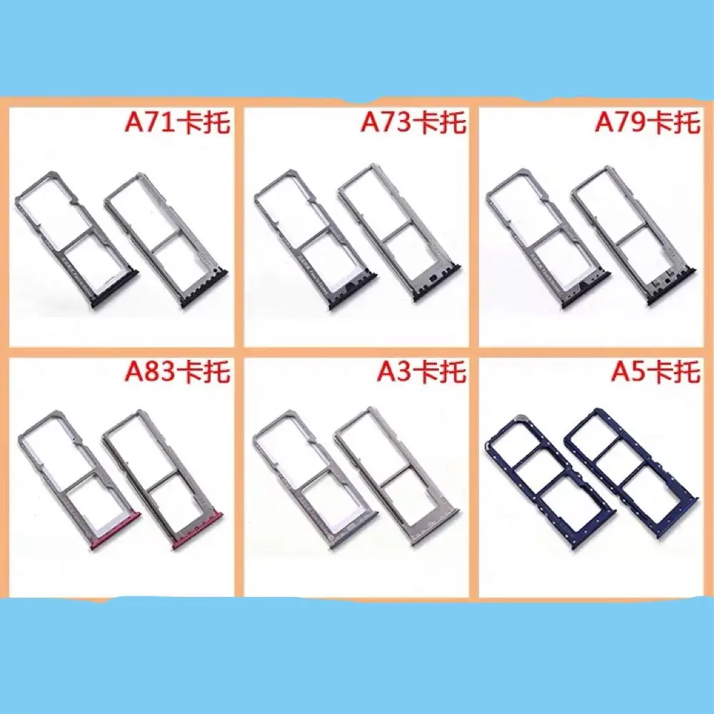 

OPPO A1 A3 A5 A71 A73 A77 A79 A83 Micro Dual SIM SD TF Card Slot Tray Adapter Holder Reader Waterproof Eject PCB Board Spare Pin