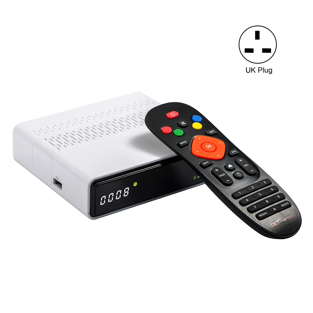 1 шт. GTmedia GTS спутниковый ресивер для DVB-S2Android 6,0 tv BOX + DVB-S/S2 Android 6,0 tv BOX 2 Гб ram 8 Гб rom BT4.0 GTMEDIA GTS