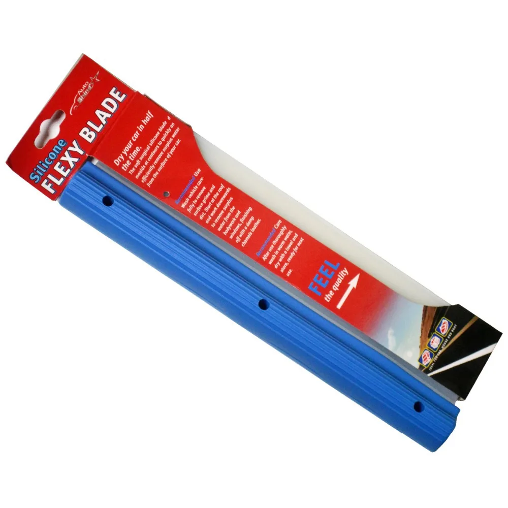 Auto Shine Professional Car Window Squeegee Cleaner Silicone Drying