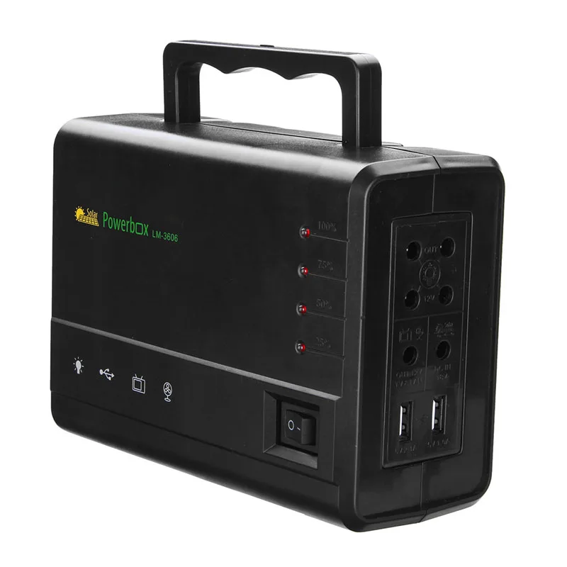 New Portable Solar Panels Charging Generator Power System Home Outdoor Lighting With Blub Gift Portable Power generation New Portable Solar Panels Charging Generator Power System Home Outdoor Lighting With Blub Gift Portable Power generation